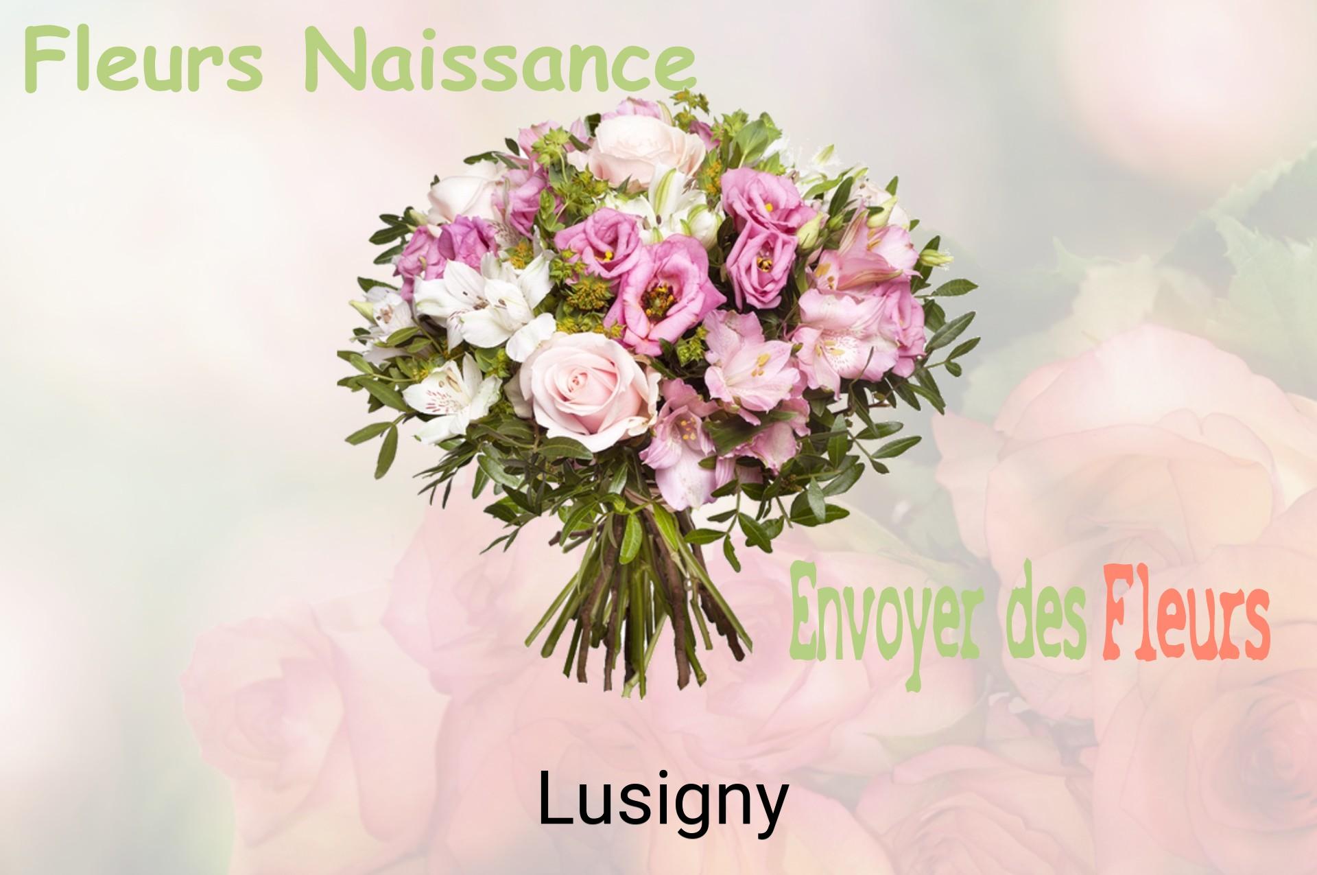 Bouquet de fleurs de naissance livré à Lusigny